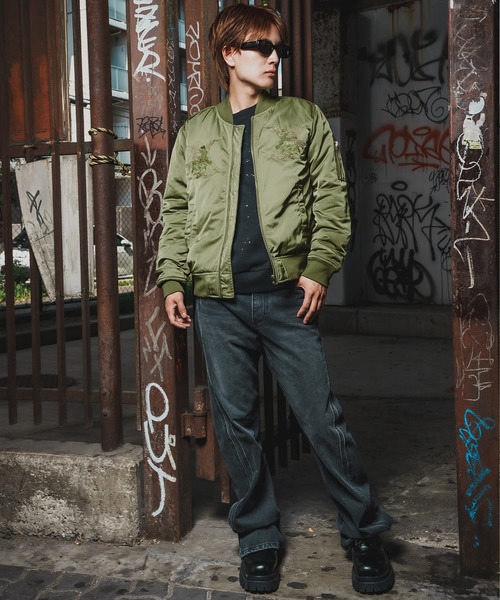 セール】刺しゅう MA-1スカジャン（スカジャン）｜improves（イン