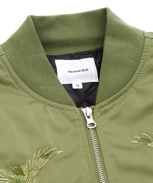 improves(インプローブス)の「刺しゅう MA-1スカジャン(スカジャン・メンズ・ブラック/カーキ・LARGE/MEDIUM/X-LARGE)」の13枚目の写真