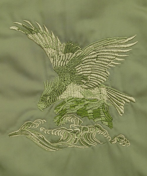 improves(インプローブス)の「刺しゅう MA-1スカジャン(スカジャン・メンズ・ブラック/カーキ・LARGE/MEDIUM/X-LARGE)」の18枚目の写真