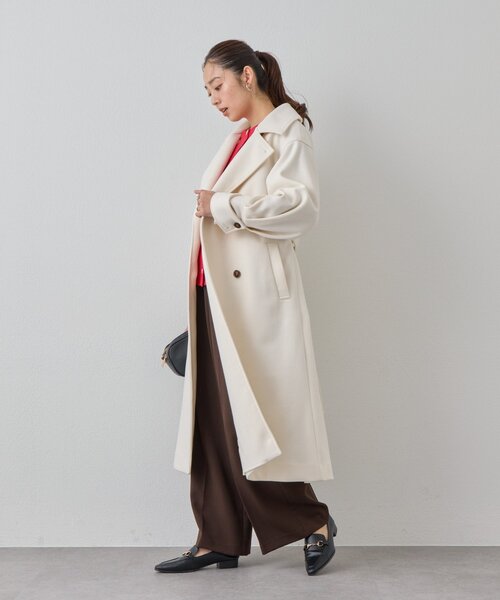 un dix cors（アンディコール）の「《美シルエット》T/Rストレッチパンツ（スラックス・レディース・チャコールグレー/ブラウン/ネイビー・FREE）」の4枚目の写真