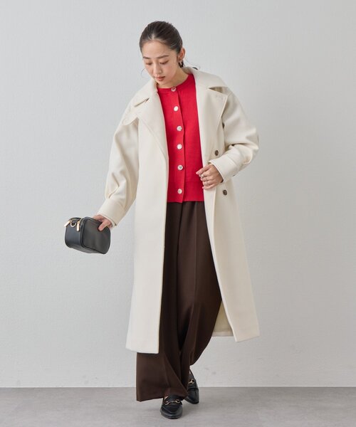 un dix cors（アンディコール）の「《美シルエット》T/Rストレッチパンツ（スラックス・レディース・チャコールグレー/ブラウン/ネイビー・FREE）」の5枚目の写真