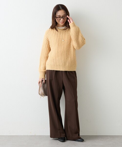 un dix cors（アンディコール）の「《美シルエット》T/Rストレッチパンツ（スラックス・レディース・チャコールグレー/ブラウン/ネイビー・FREE）」の10枚目の写真