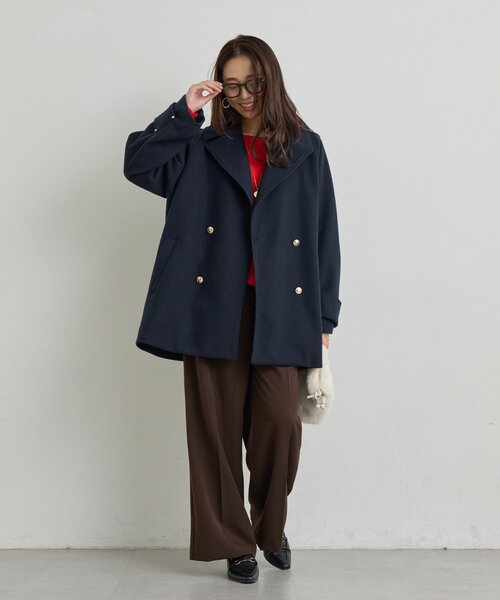 un dix cors（アンディコール）の「《美シルエット》T/Rストレッチパンツ（スラックス・レディース・チャコールグレー/ブラウン/ネイビー・FREE）」の12枚目の写真