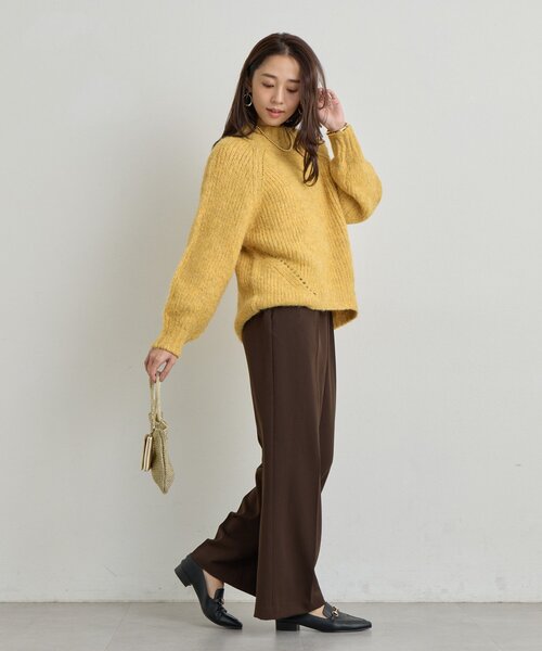 un dix cors（アンディコール）の「《美シルエット》T/Rストレッチパンツ（スラックス・レディース・チャコールグレー/ブラウン/ネイビー・FREE）」の13枚目の写真