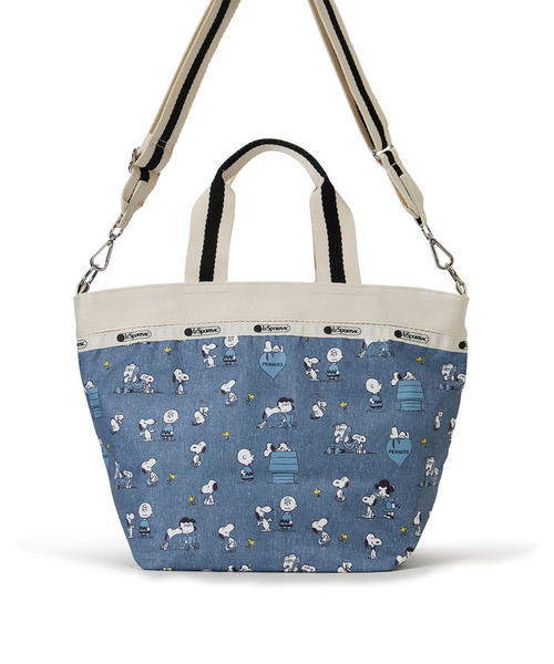 LeSportsac(レスポートサック)の「BUCKET TOTE ピーナッツハッピーパルズ(トートバッグ・レディース・ブルー・FREE)」の2枚目の写真