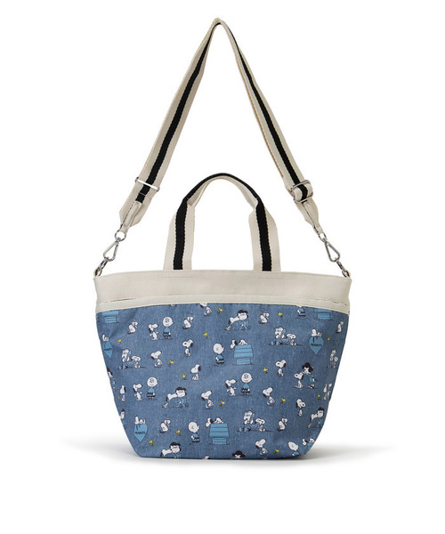 LeSportsac(レスポートサック)の「BUCKET TOTE ピーナッツハッピーパルズ(トートバッグ・レディース・ブルー・FREE)」の3枚目の写真