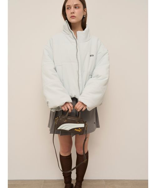 SNIDEL（スナイデル）の「【SNIDEL×PUMA】SQUARE MICRO GRIP BAG（ハンドバッグ・レディース・ライトブルー/ブラウン・F）」の4枚目の写真