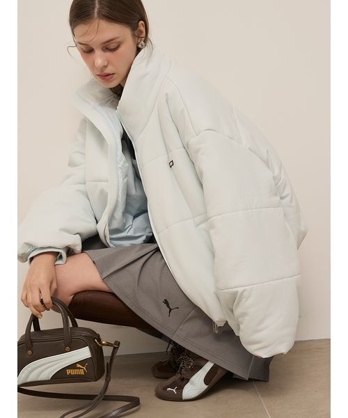 SNIDEL（スナイデル）の「【SNIDEL×PUMA】SQUARE MICRO GRIP BAG（ハンドバッグ・レディース・ライトブルー/ブラウン・F）」の5枚目の写真