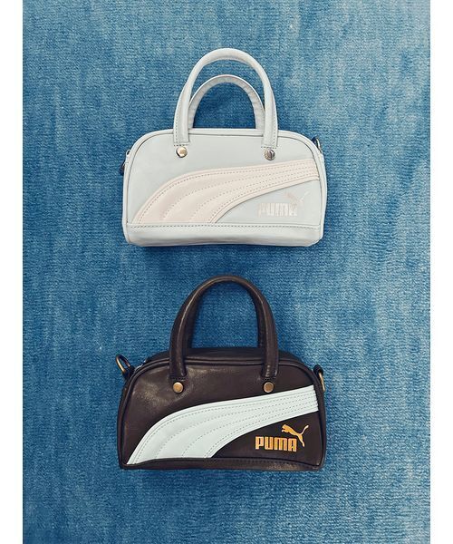 SNIDEL（スナイデル）の「【SNIDEL×PUMA】SQUARE MICRO GRIP BAG（ハンドバッグ・レディース・ライトブルー/ブラウン・F）」の7枚目の写真