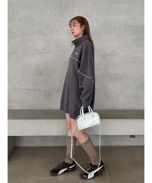 SNIDEL（スナイデル）の「【SNIDEL×PUMA】SQUARE MICRO GRIP BAG（ハンドバッグ・レディース・ライトブルー/ブラウン・F）」の11枚目の写真