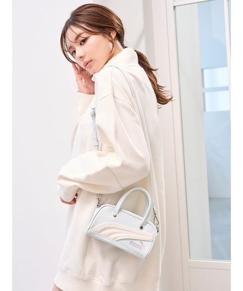 SNIDEL（スナイデル）の「【SNIDEL×PUMA】SQUARE MICRO GRIP BAG（ハンドバッグ・レディース・ライトブルー/ブラウン・F）」の22枚目の写真