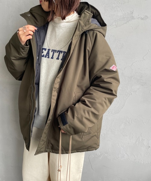 DANTON/ダントン] アーミー フーデッド ダウンジャケット（ダウン