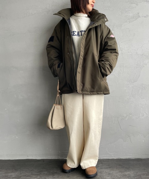 DANTON（ダントン）の「[DANTON/ダントン] アーミー フーデッド ダウンジャケット（ダウンジャケット/コート・レディース・ブラック/オリーブ・M/L）」の4枚目の写真