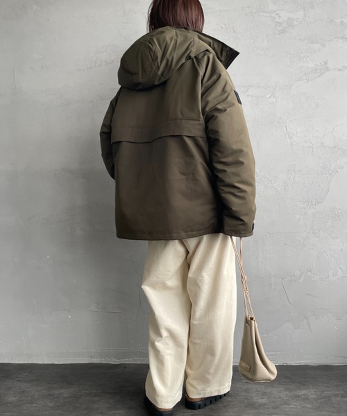 DANTON/ダントン] アーミー フーデッド ダウンジャケット（ダウン