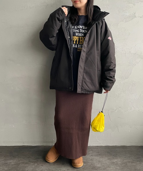 ダウンジャケット (DANTON) DANTON/ダントン] アーミー フーデッド ダウンジャケット（ダウン