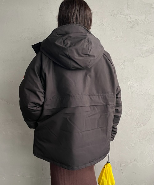 DANTON（ダントン）の「[DANTON/ダントン] アーミー フーデッド ダウンジャケット（ダウンジャケット/コート・レディース・ブラック/オリーブ・M/L）」の7枚目の写真