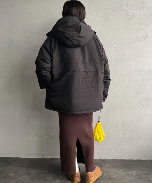DANTON（ダントン）の「[DANTON/ダントン] アーミー フーデッド ダウンジャケット（ダウンジャケット/コート・レディース・ブラック/オリーブ・M/L）」の10枚目の写真