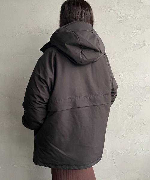 DANTON（ダントン）の「[DANTON/ダントン] アーミー フーデッド ダウンジャケット（ダウンジャケット/コート・レディース・ブラック/オリーブ・M/L）」の16枚目の写真