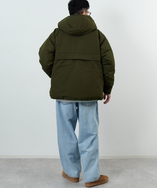 DANTON/ダントン] アーミー フーデッド ダウンジャケット（ダウン