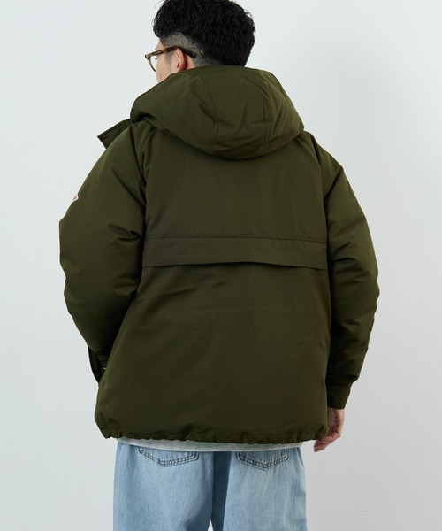 DANTON/ダントン] アーミー フーデッド ダウンジャケット（ダウン