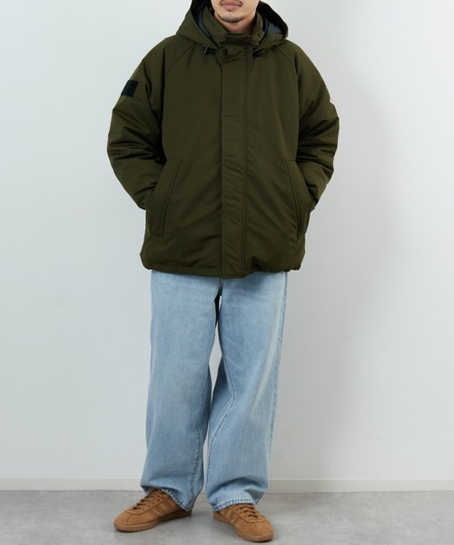 DANTON/ダントン] アーミー フーデッド ダウンジャケット（ダウン