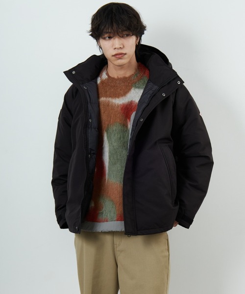 も*ち様 【極美品✨】ダントン アーミー フーデッドダウンジャケット ブラック DANTON/ダントン] アーミー フーデッド ダウンジャケット（ダウン