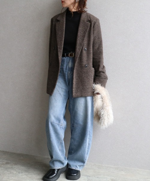 zena(ジェナ)の「デニムバレルレッグパンツ(デニムパンツ・レディース・ケミカルウォッシュ・M/L/S)」の13枚目の写真