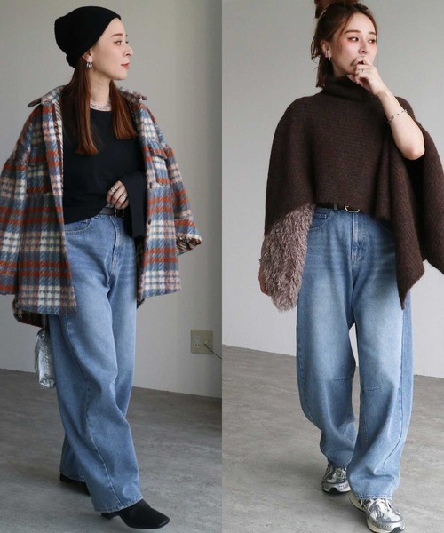 zena(ジェナ)の「デニムバレルレッグパンツ(デニムパンツ・レディース・ケミカルウォッシュ・M/L/S)」の19枚目の写真