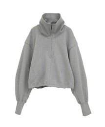 【CLANE/クラネ】HALF ZIP SHORT TOPS/ハーフジップショートトップス/スウェット