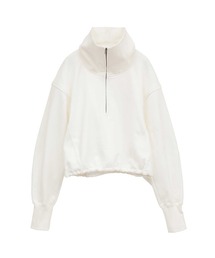 CLANE（クラネ）の「【CLANE/クラネ】HALF ZIP SHORT TOPS/ハーフジップショートトップス/スウェット（スウェット）」