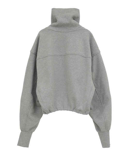 CLANE/クラネ】HALF ZIP SHORT TOPS/ハーフジップショートトップス