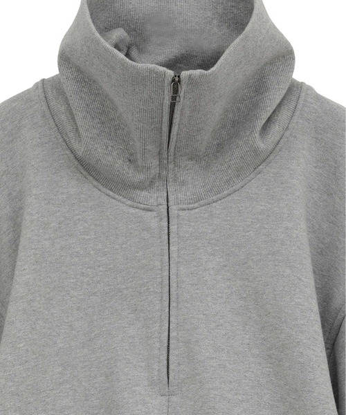 CLANE/クラネ】HALF ZIP SHORT TOPS/ハーフジップショートトップス