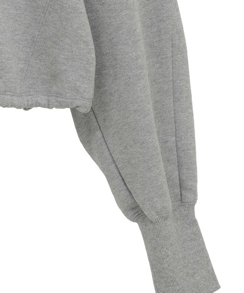 CLANE/クラネ】HALF ZIP SHORT TOPS/ハーフジップショートトップス