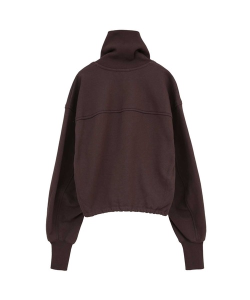 CLANE/クラネ】HALF ZIP SHORT TOPS/ハーフジップショートトップス