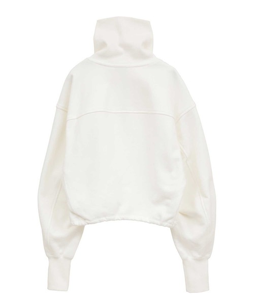 CLANE/クラネ】HALF ZIP SHORT TOPS/ハーフジップショートトップス