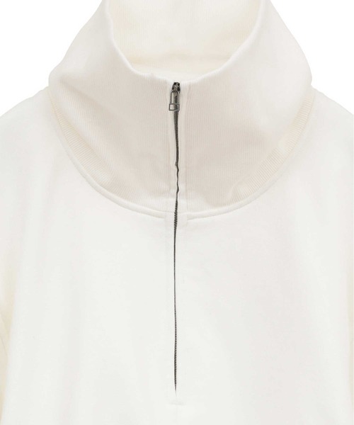 CLANE/クラネ】HALF ZIP SHORT TOPS/ハーフジップショートトップス