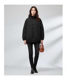 A AMEL（エイメル）の「【シティカジュアル】軽やかスタンドリブニットカラーブルゾン（ブルゾン）」