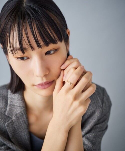 Jouete（ジュエッテ）の「[レイヤー] K10 リング チェーン コンビカラー（リング・レディース・ゴールド系その他・9号/13号/11号/15号）」の3枚目の写真