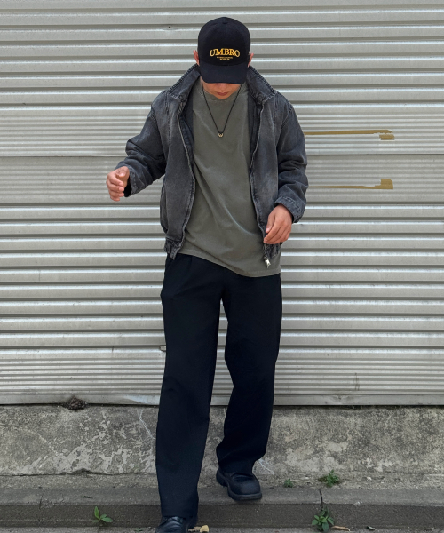 AGOD（エージーオーディー）の「ウォッシュドクロップジップアップデニムジャケット[グレー]（デニムジャケット・レディース・グレー・MEDIUM/LARGE/X-LARGE）」の6枚目の写真