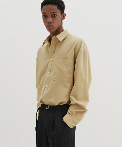DNSR(ディーエヌエスアール)の「エッセンシャルリンクルシャツマスタード(シャツ/ブラウス・メンズ・その他・SMALL/MEDIUM/LARGE)」の2枚目の写真
