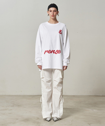 Side Zipper Cargo Bootcut Pants Off White