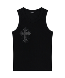 AAKAM | AKM CROS2 Sleeveless (Black)(Tシャツ/カットソー)