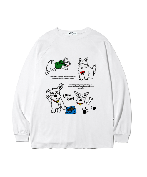 ESCAPEFROM（エスケープフロム）の「ミルクパピープリントロングスリーブホワイト（Tシャツ/カットソー・レディース・その他・LARGE/MEDIUM/SMALL）」の6枚目の写真