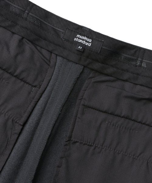 MUSINSA STANDARD WOMAN（ムシンサスタンダードウーマン）の「ウィメンズヘビーウェイト速起毛ハイウエストワイドヒドゥンバンディングスラックス[グレー]（スラックス・レディース・その他・24/25/26/27/28/29/34/32/30/31）」の6枚目の写真