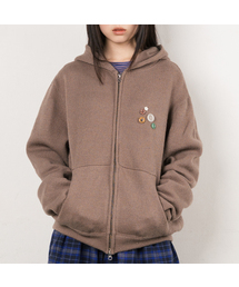 WEBHOUSE（ウェブハウス）の「ツイスタースターボタンフードジップアップ - ブラウン（パーカー）」