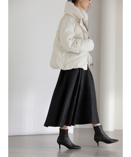 La TOTALITE（ラトータリテ）の「タックフレアスカート（スカート・レディース・ブラック/ブラウン・36/38）」の7枚目の写真