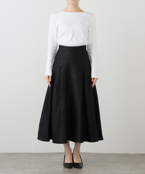 La TOTALITE（ラトータリテ）の「タックフレアスカート（スカート・レディース・ブラック/ブラウン・36/38）」の14枚目の写真