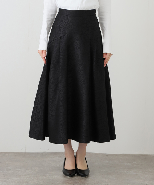 La TOTALITE（ラトータリテ）の「タックフレアスカート（スカート・レディース・ブラック/ブラウン・36/38）」の15枚目の写真