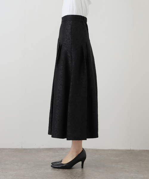 La TOTALITE（ラトータリテ）の「タックフレアスカート（スカート・レディース・ブラック/ブラウン・36/38）」の16枚目の写真