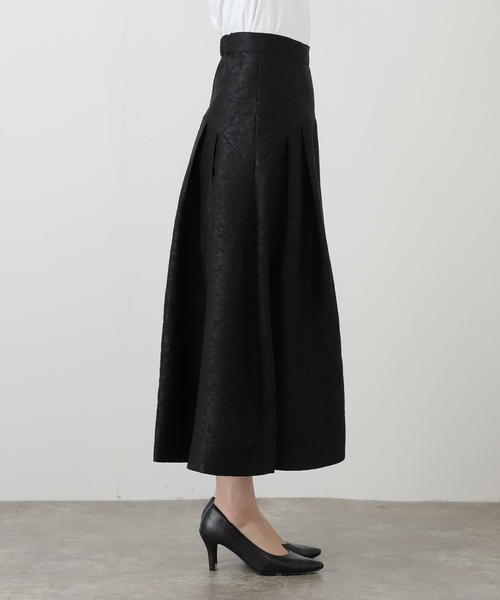La TOTALITE（ラトータリテ）の「タックフレアスカート（スカート・レディース・ブラック/ブラウン・36/38）」の18枚目の写真